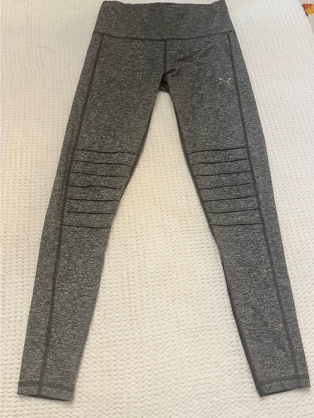 Puma Men's Gray Tech Joggers with Ribbed Knee Detail